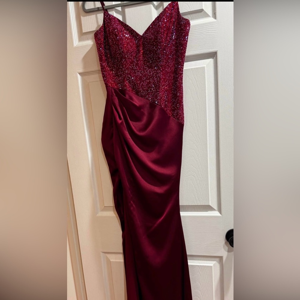Portia and Scarlett Deep Red Maxi Dress